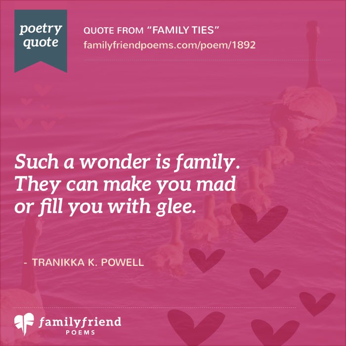 Family Ties, Hard Times Poem