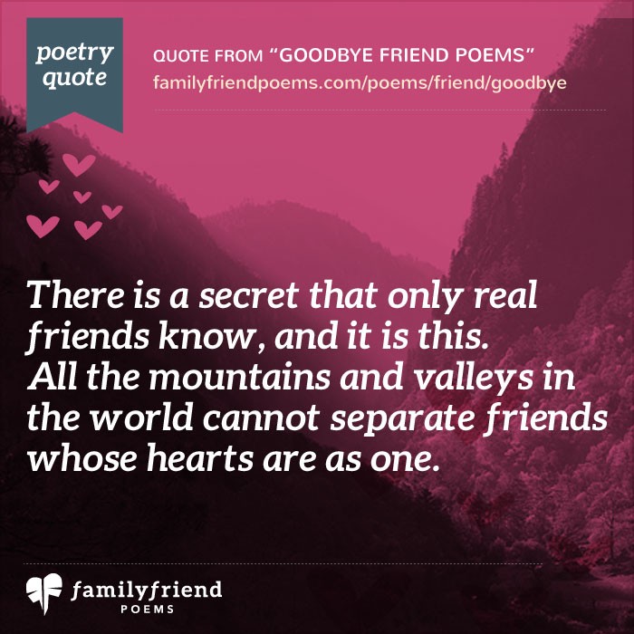 23 Goodbye Poems For Friends Poems Saying Goodbye To Friends