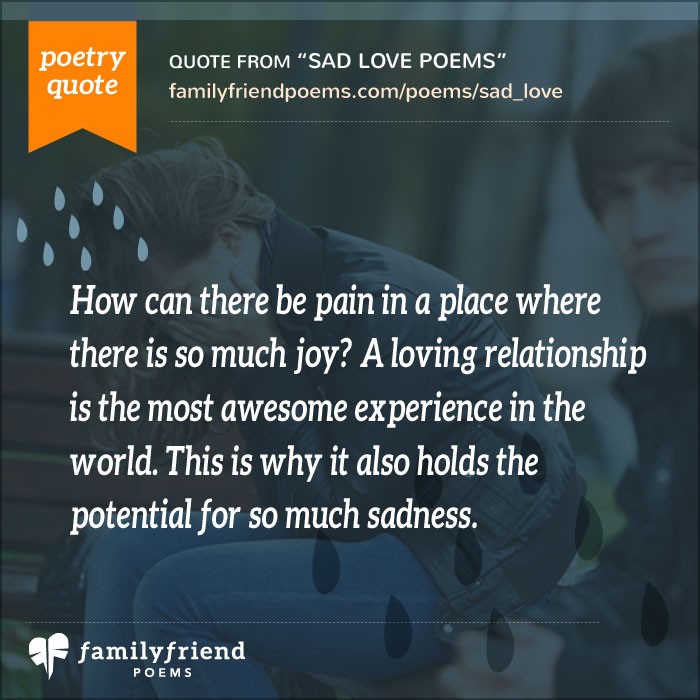57 Most Popular Sad Love Poems When Love Turns To Sadness