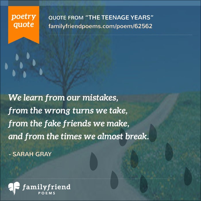 poems about life struggles for teenagers