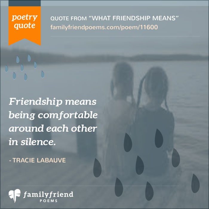 What Friendship Means True Friend Poem