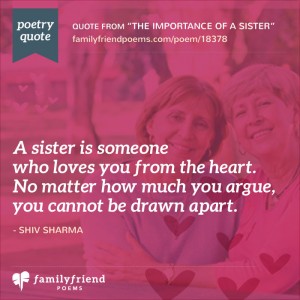 valentines day poems for sister